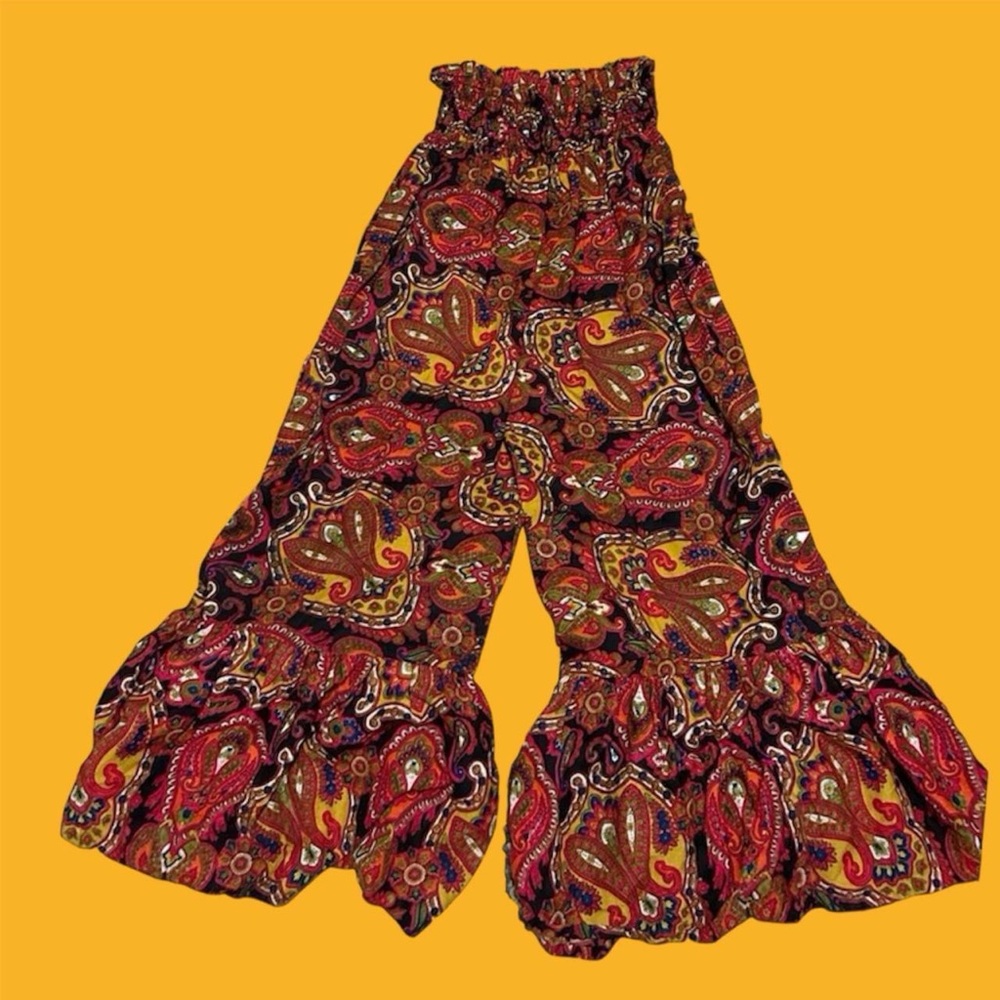 Vintage 70s psychedelic flare pants